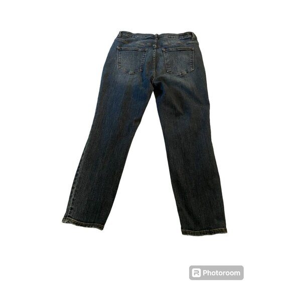 Risen Jeans Women High Rise Distressed Skinny Style #XRDP1209 Washed Denim 1XL - Picture 2 of 9